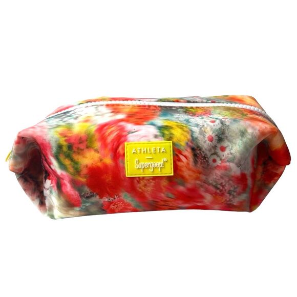 Athleta Supergoop Floral Makeup Travel Cosmetics Bag - Picture 1 of 5